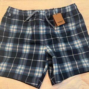 New with Tags Men's Blue Burberry Swim Trunks - Size Large